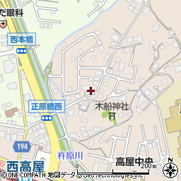 広島県東広島市高屋町中島280-2周辺の地図