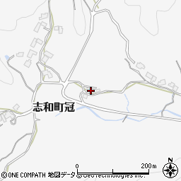 広島県東広島市志和町冠2196周辺の地図