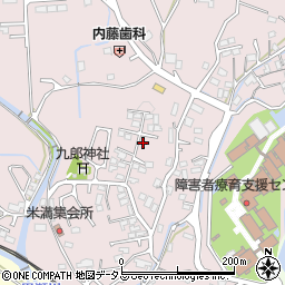 広島県東広島市八本松町米満206周辺の地図