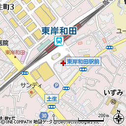 目利きの銀次 JR東岸和田東口駅前店周辺の地図
