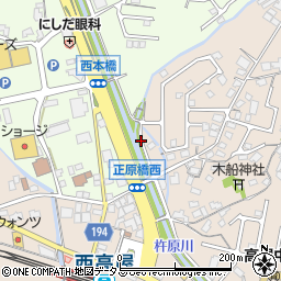 広島県東広島市高屋町中島324周辺の地図
