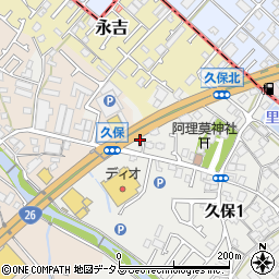 ユーポス　岸和田南店周辺の地図