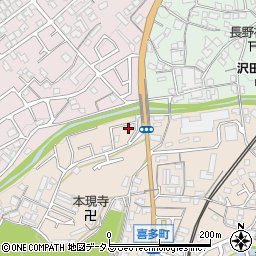 大阪府河内長野市喜多町524周辺の地図