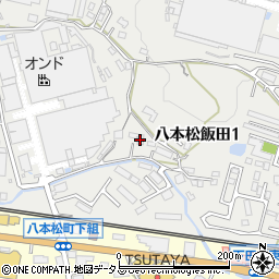 広島県東広島市八本松飯田1丁目16周辺の地図