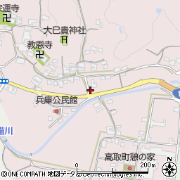 奈良県高市郡高取町兵庫270周辺の地図