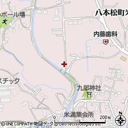 広島県東広島市八本松町米満584周辺の地図