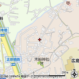 広島県東広島市高屋町中島242周辺の地図
