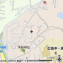 広島県東広島市高屋町中島244周辺の地図