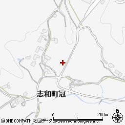 広島県東広島市志和町冠2167周辺の地図