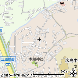 広島県東広島市高屋町中島243周辺の地図