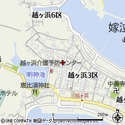 山口県萩市椿東越ヶ浜５区周辺の地図