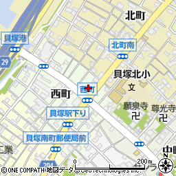 マナゼミ貝塚校(学びゼミナール)周辺の地図