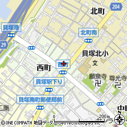 マナゼミ貝塚校(学びゼミナール)周辺の地図