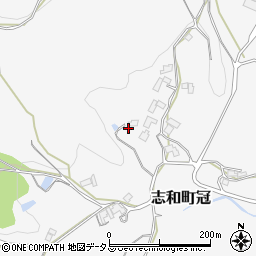 広島県東広島市志和町冠2038周辺の地図