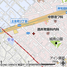 ファミリーマート土生町二丁目店周辺の地図