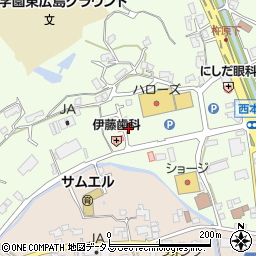 広島県東広島市高屋町杵原1294-7周辺の地図