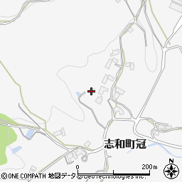 広島県東広島市志和町冠2040周辺の地図