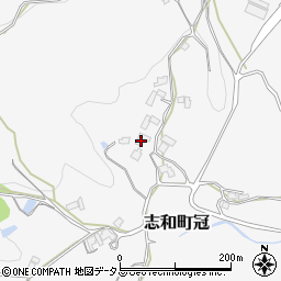 広島県東広島市志和町冠2129周辺の地図