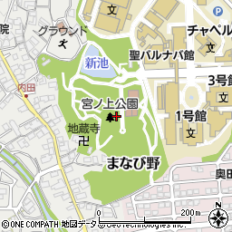 大阪府和泉市まなび野2周辺の地図
