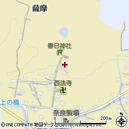 奈良県高市郡高取町薩摩596周辺の地図