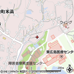 広島県東広島市八本松町米満479周辺の地図