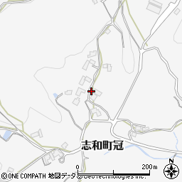 広島県東広島市志和町冠2123周辺の地図