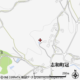 広島県東広島市志和町冠2042周辺の地図