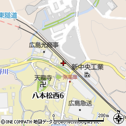 全駐留軍労働組合広島地区本部周辺の地図