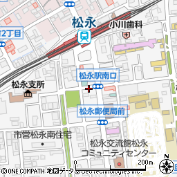 松永ビジネスホテル周辺の地図