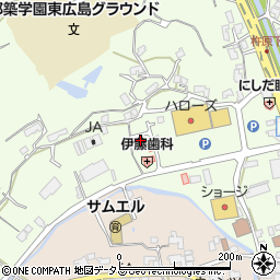 広島県東広島市高屋町杵原1297周辺の地図