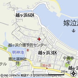 山口県萩市椿東越ヶ浜６区6426周辺の地図