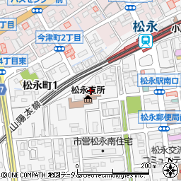 福山市西部市民センター周辺の地図