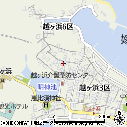 山口県萩市椿東越ヶ浜６区6492周辺の地図