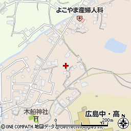 広島県東広島市高屋町中島220周辺の地図