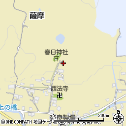 奈良県高市郡高取町薩摩594周辺の地図