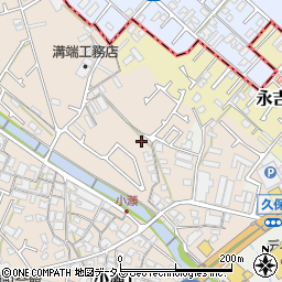 大阪府貝塚市小瀬周辺の地図