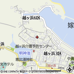 山口県萩市椿東越ヶ浜６区6497周辺の地図