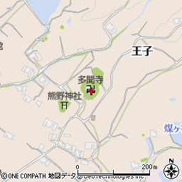 兵庫県淡路市王子258周辺の地図