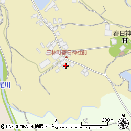 大阪府和泉市三林町696-1周辺の地図