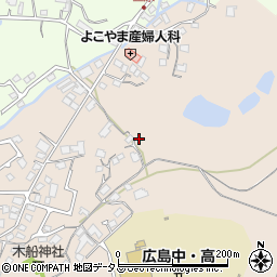 広島県東広島市高屋町中島203周辺の地図