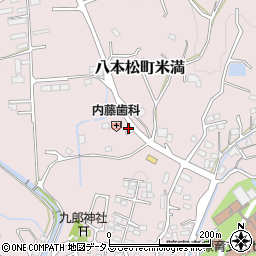 広島県東広島市八本松町米満640周辺の地図