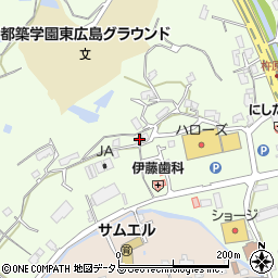 広島県東広島市高屋町杵原1300周辺の地図