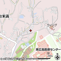 広島県東広島市八本松町米満476周辺の地図