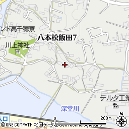 広島県東広島市八本松飯田7丁目16周辺の地図