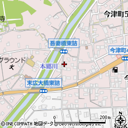 広島県福山市今津町5丁目9周辺の地図