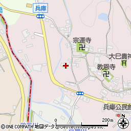 奈良県高市郡高取町兵庫4周辺の地図
