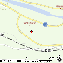道の駅津和野温泉なごみの里周辺の地図