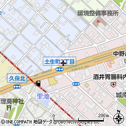 松屋 岸和田店周辺の地図