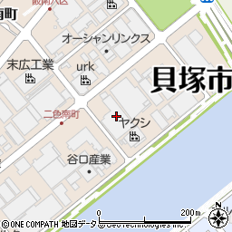 大阪府貝塚市二色南町2-10周辺の地図