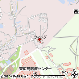 広島県東広島市八本松町米満461周辺の地図